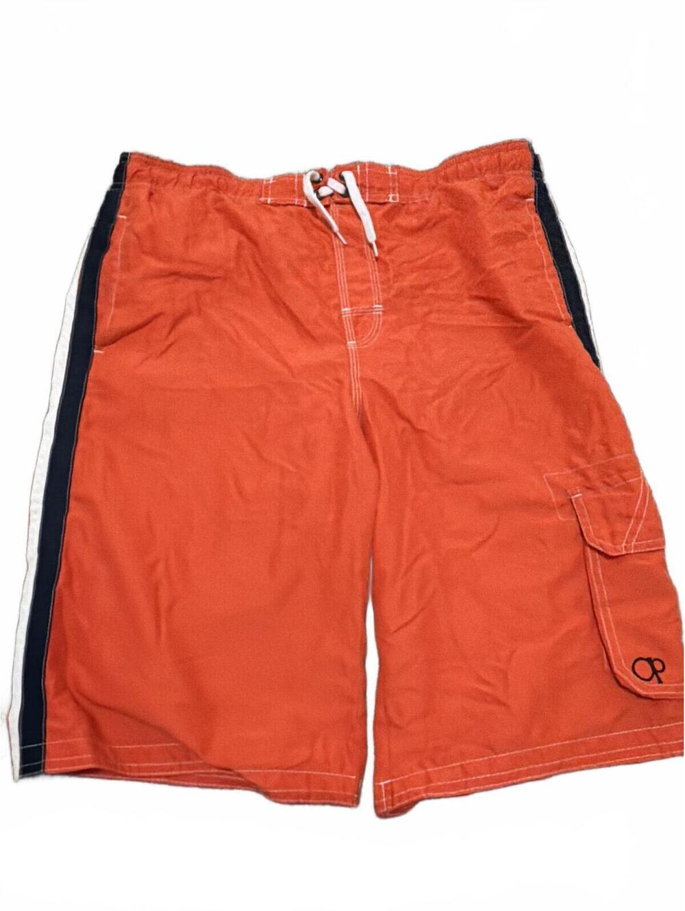 OP Boys Orange Cargo Swim Shorts XXL